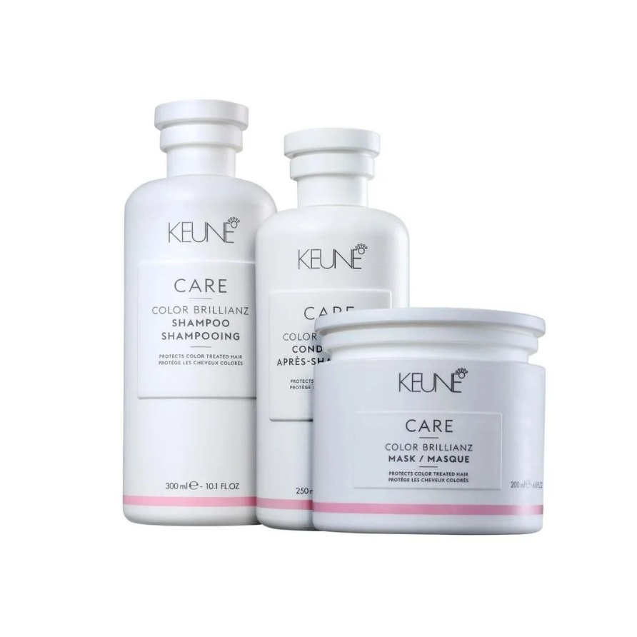 Kit Keune Care Color Brillianz Shampoo 300ml + Condicionador 250ml + Máscara 200ml