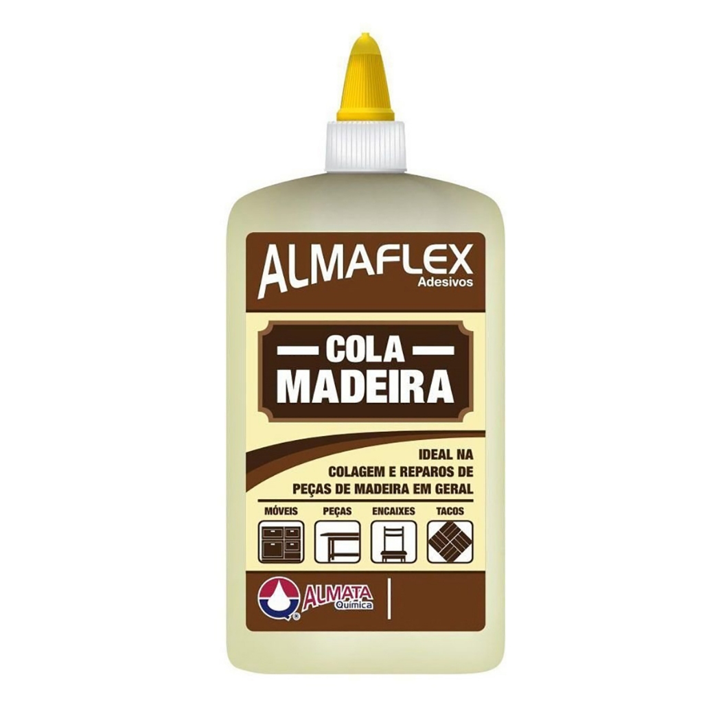 Cola Para Madeira 90g Aderência Instantânea Almata em Oferta na Shopee