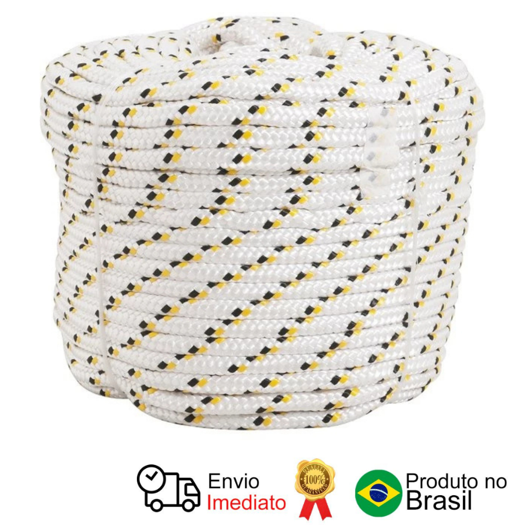 Corda Multifilamento Trançada 14mm x 110m Branca Vonder