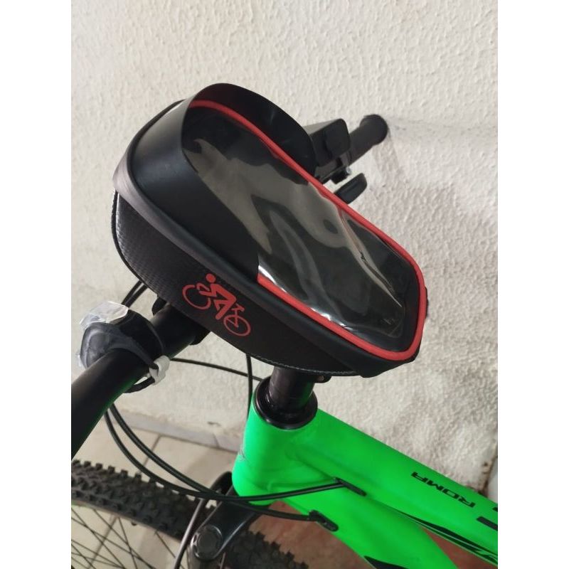 Bolsa Para Bike Guidão Case De Bicicleta Protetor De Celular