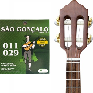 Kit 3 Encordoamento São Gonçalo Cordas p/ Cavaco com Bolinha em Oferta na Shopee