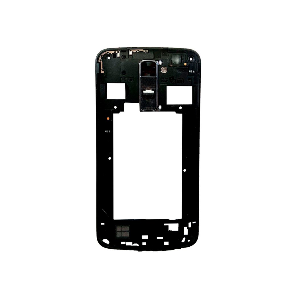 Carcaça Aro Chassi Central LG K10 K430 - Com Lente e botões