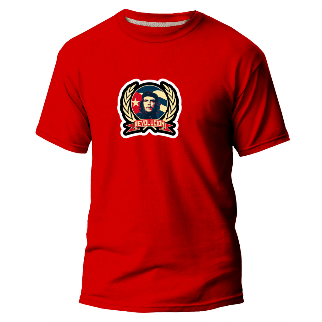 CAMISETA 100% EM ALGODÃO VIVA A REVOLUÇÃO CHE GUEVARA em Oferta na Shopee