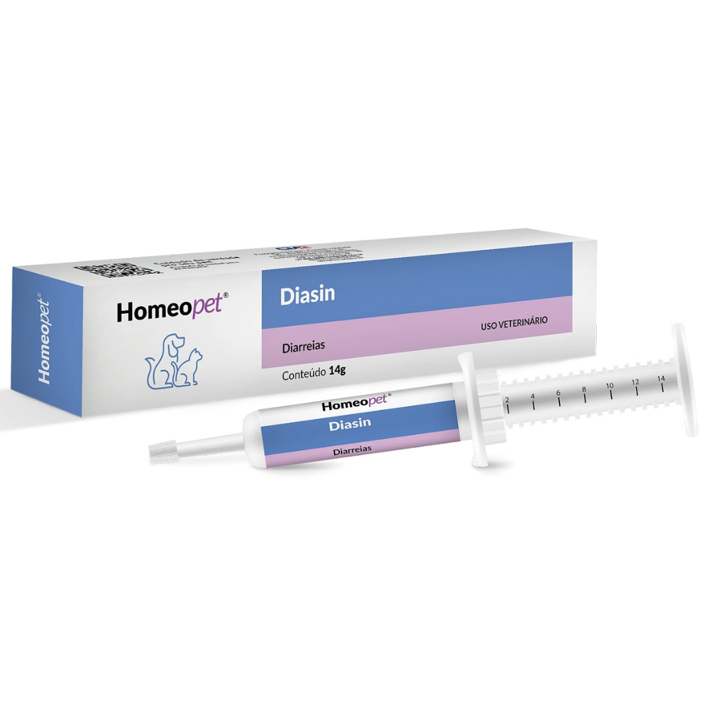 Pasta Diasin 14g Homeopatia Diarreia Aguda Cães/gatos em Oferta na Shopee