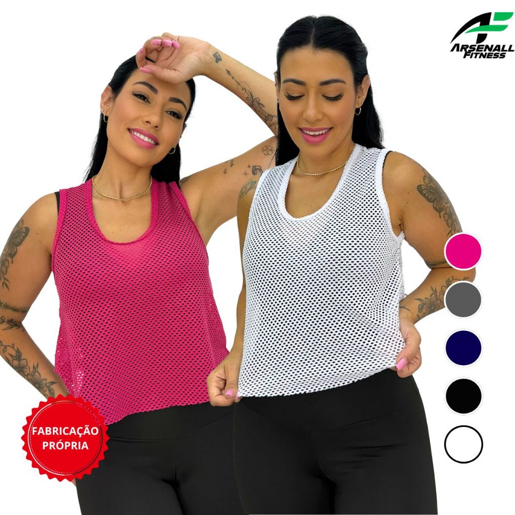 Camiseta Cropped Tela Transparênte Feminina Academia Moda Envio Imediato em Oferta na Shopee