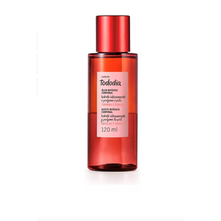Óleo Corporal Bifásico Natura Tododia Tâmara E Canela 120ml