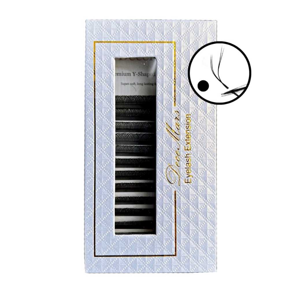 Cílios Decemars Y  L-Curl Volume Fox Eye Efeito Delineado