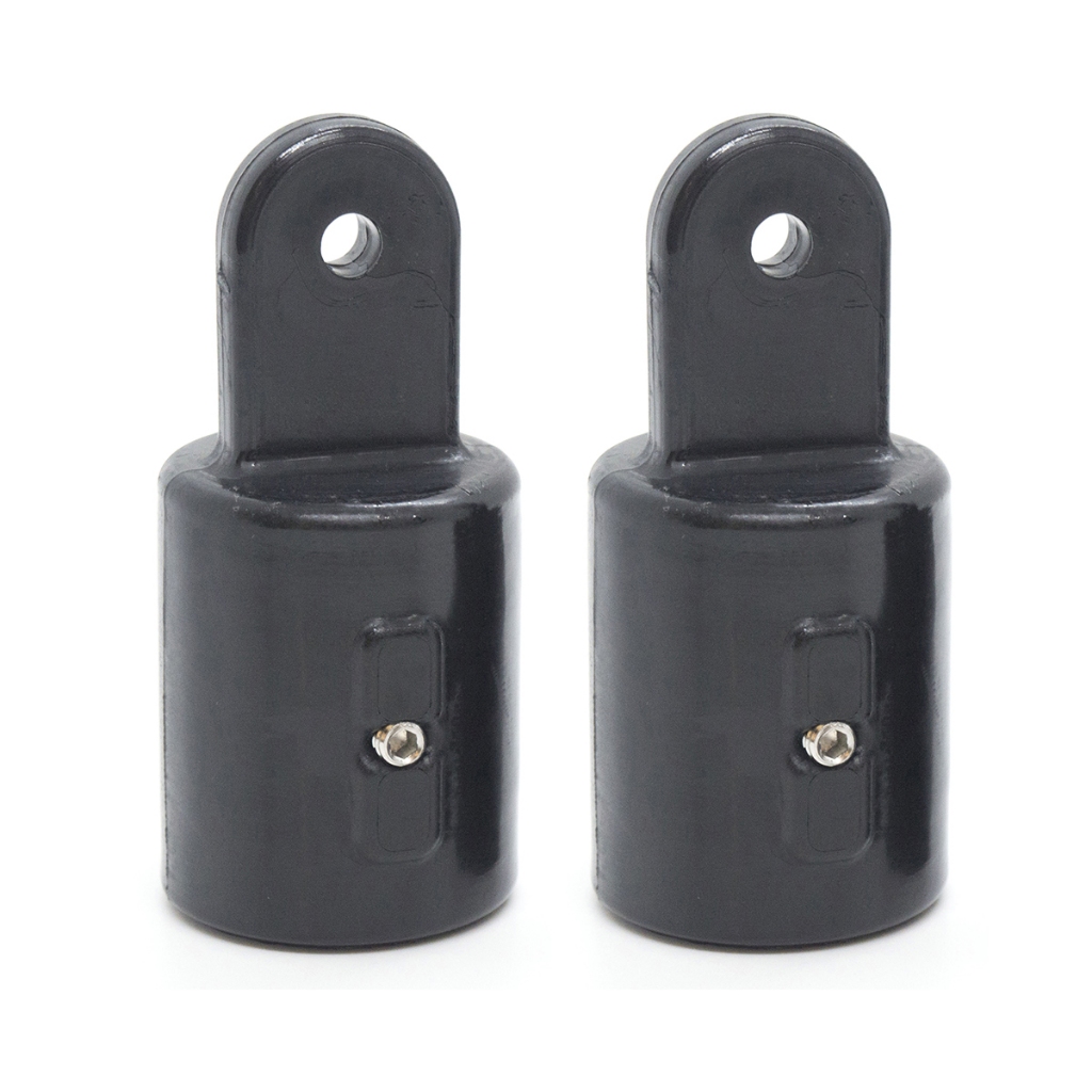 Kit 2 Ponteiras de Nylon Peças Suporte P/ Capota Náutica Barco Lancha Promo