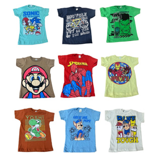 Kit 05 Camisetas Infantil 100% Algodão Personagens Criança Camisa Blusa Promo em Oferta na Shopee