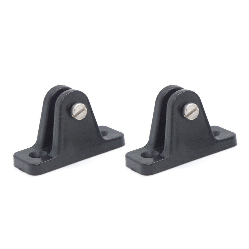 Kit 2 Bases de Nylon Peças Suporte P/ Capota Náutica Barco Lancha Promo