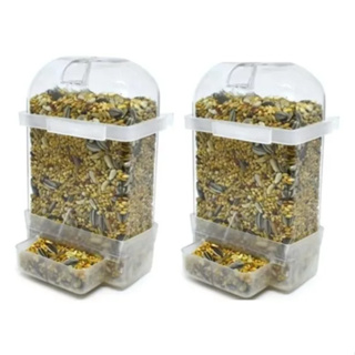 2 Comedouros Continuo Para Pássaros Em Geral Kotori- K 13. em Oferta na Shopee