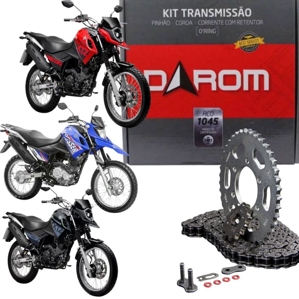 Kit Relação Crosser 150 2015 até 2025 2026 Corrente com Retentor Xtz 150 Crosser Transmissão