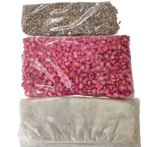 kit milho para plantar 0,500 adubo 4/14/8 200grs sulfato de amonio 200grs