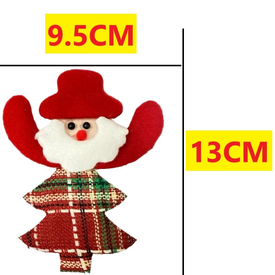 Enfeites De Pendurar Do Papai 13x9.5Cm Feltro Para De Árvore De Natal Decoração