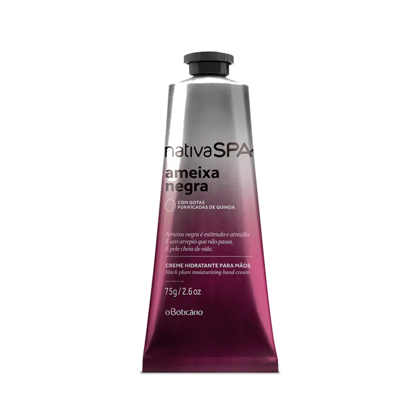 Boticário Creme para as Mãos Nativa SPA Ameixa Negra 75g