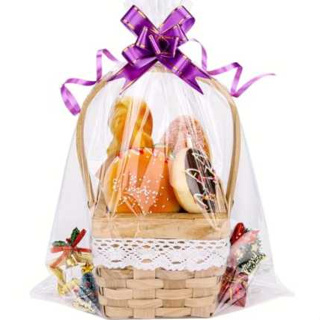 Sacos Para Cesta De Presente 35x45 Saco Transparente Brilhante Tipo Celofane em Oferta na Shopee