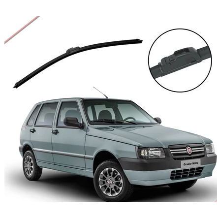 Limpador Original Fiat Uno Mille 1984 a 2013 Palheta Parabrisa Dianteiro Paleta