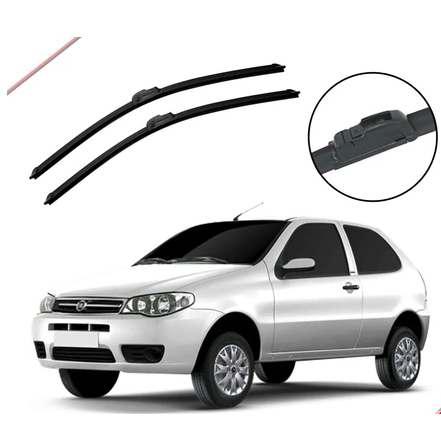 Par Palheta Original Fiat Palio 1996 a 2011 Limpador Parabrisa Dianteiro Paleta