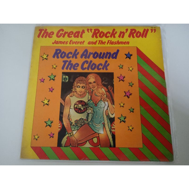 LP James Everet and the flashmen the great rock'n'roll ótimo estado vinil e capa