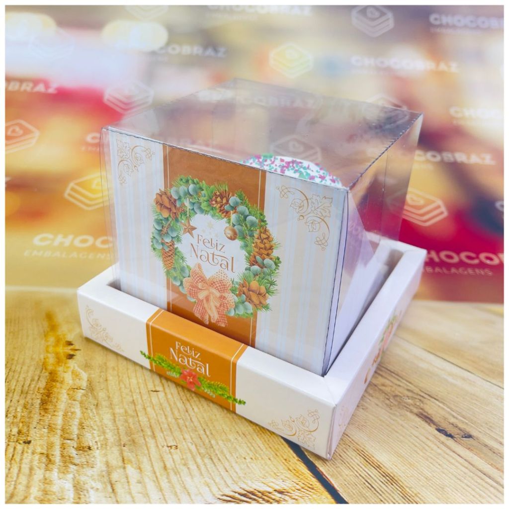10~40 CAIXAS MINI PANETONE 10x10x10 HARMONIA 2743 (JANGO NATAL 2024) OUTLET NATAL (CHOCO) — imagem 2 de 2