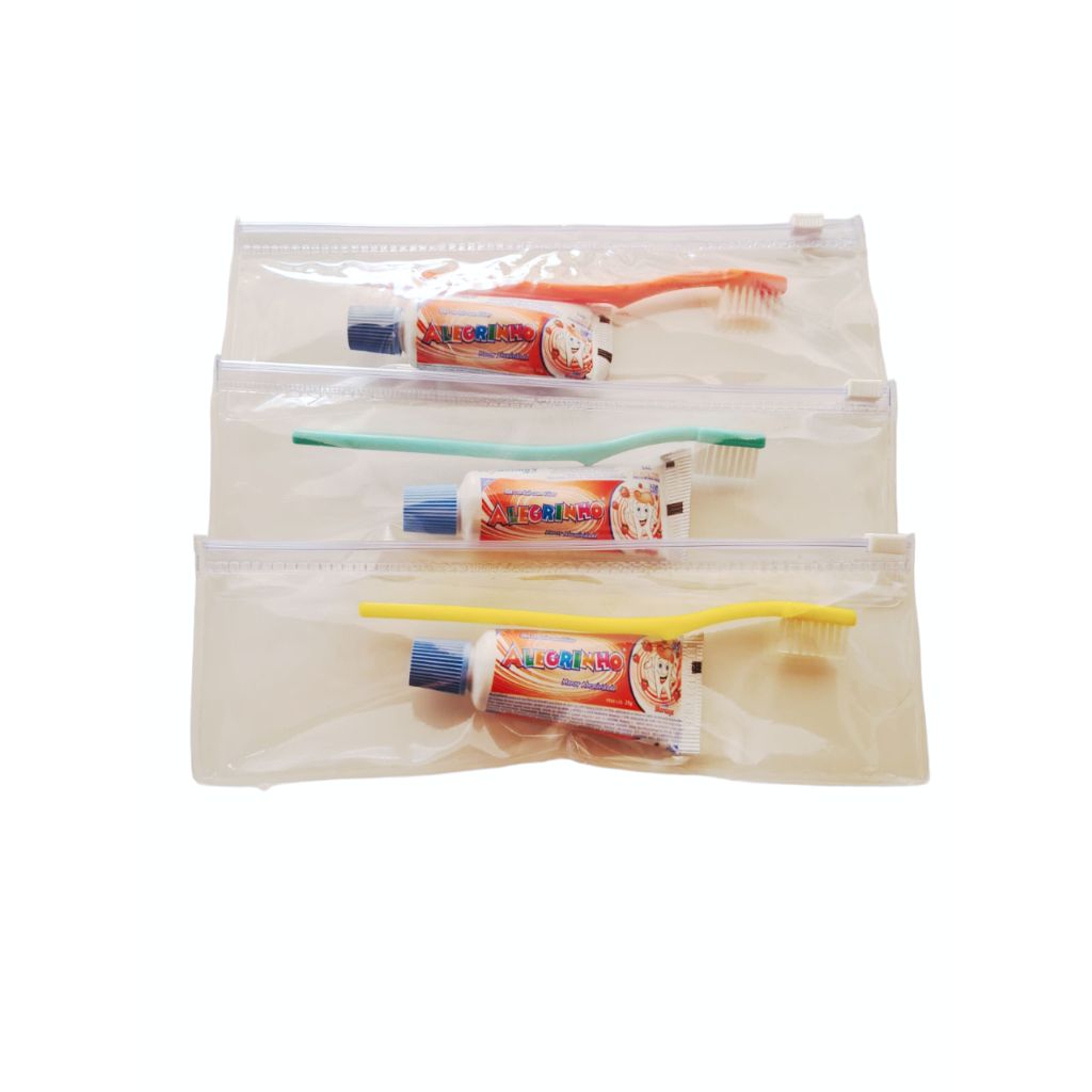 Kit de higiene bucal infantil kit festa pijama (10 kits) em Oferta na Shopee