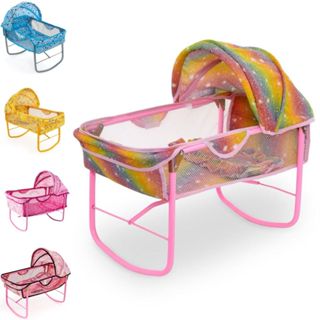 Berço Balanço Ninar Boneca Bebe Reborn Milan Alive  - Oliveira em Oferta na Shopee