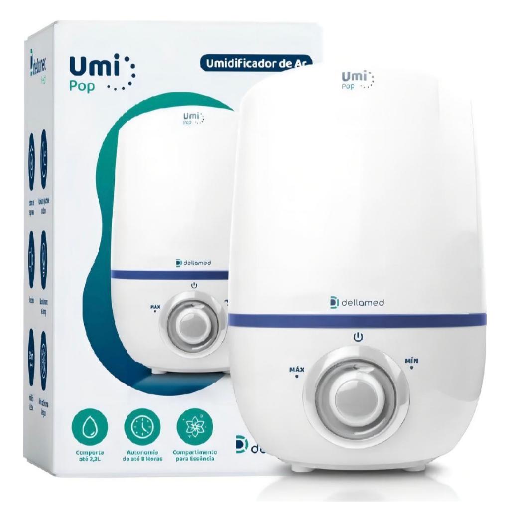 Umidificador e Aromatizador De Ar Ultrassônico Umi Pop Health 2,3l Dellamed Cor Branco 110V/220V