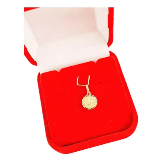 PINGENTE SÃO JORGE EM OURO 18K 750 JOIA MACIÇA (cod6y)