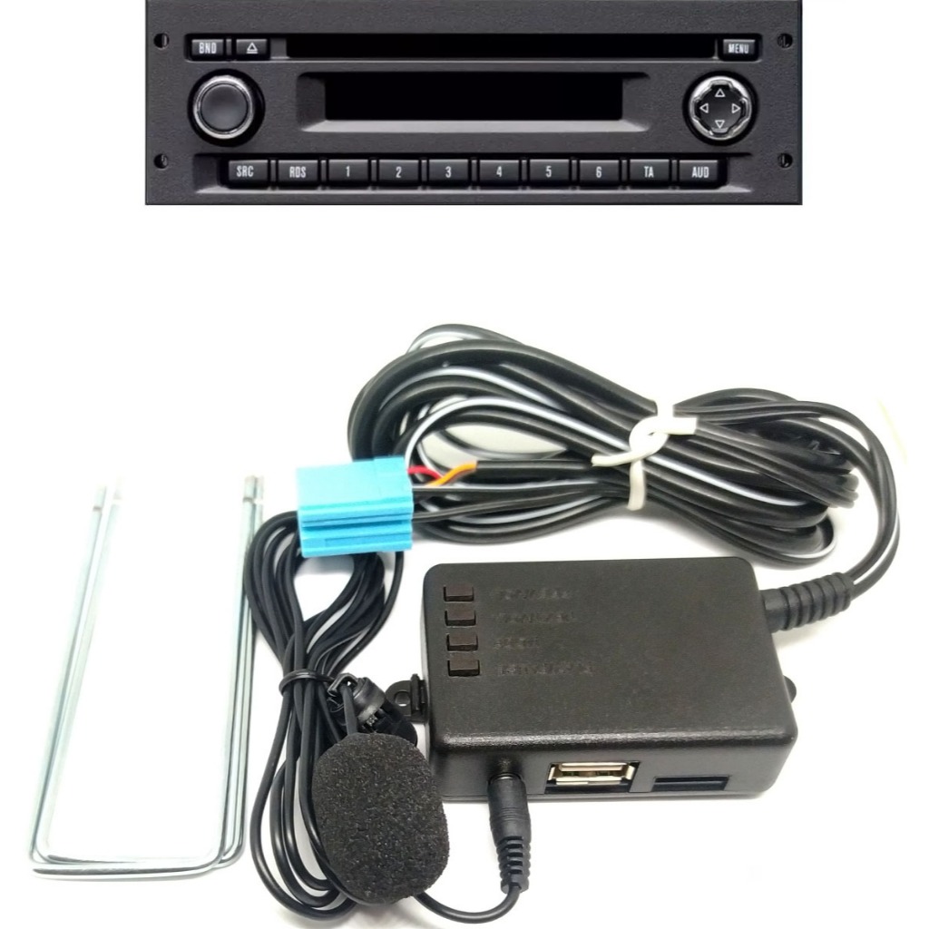 Bluetooth do rádio Scania MP88 USB Pendrive música chamadas comandos no produto