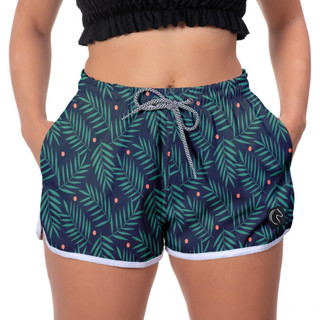 Shorts Feminino Academia Premium Estampas Variadas Cordão Ajustável Soltinho Confortável Moda Verão