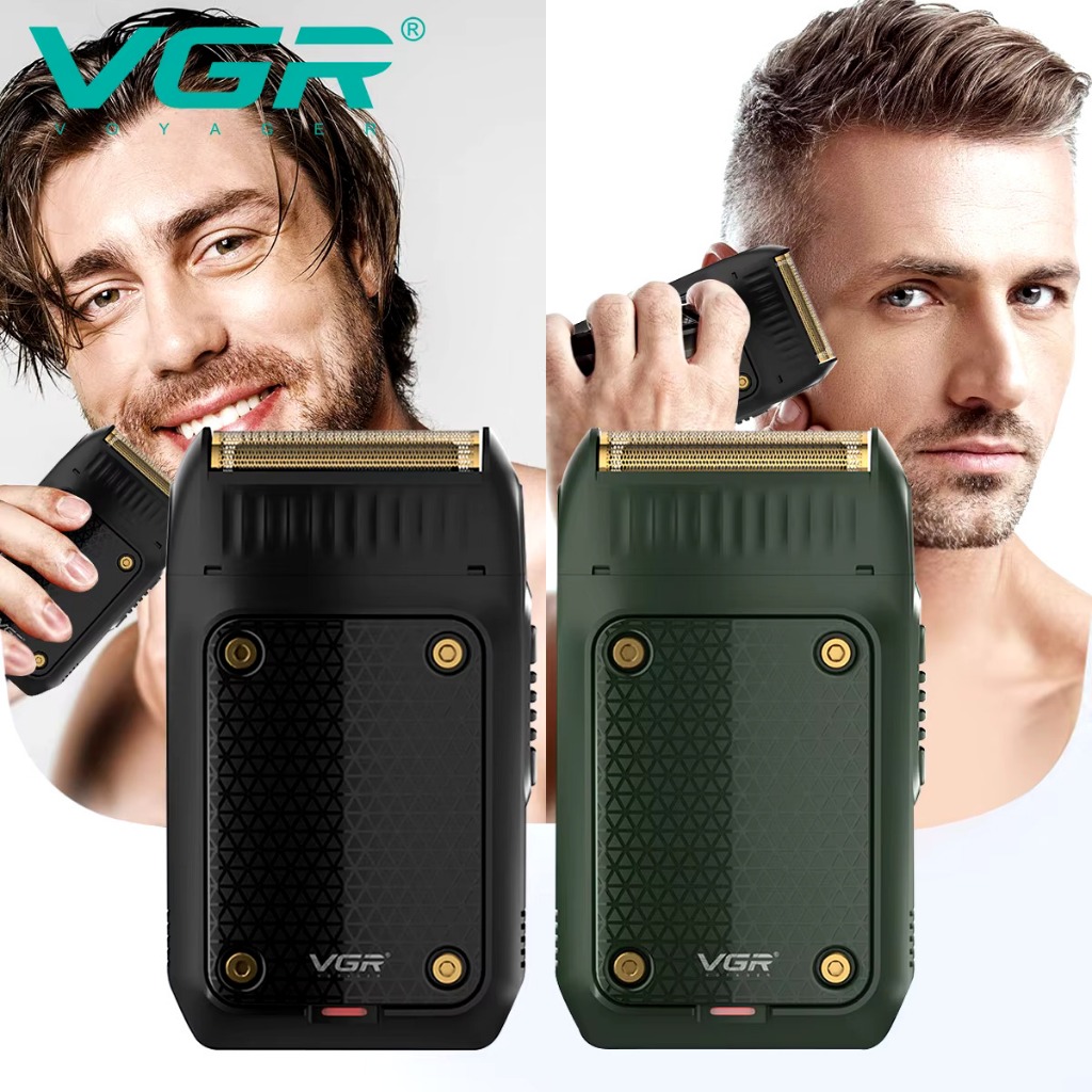 VGR 353 Barbeador Elétrico Recarregável De Lâmina Única Pro Para Homens Navalha Portátil em Oferta na Shopee