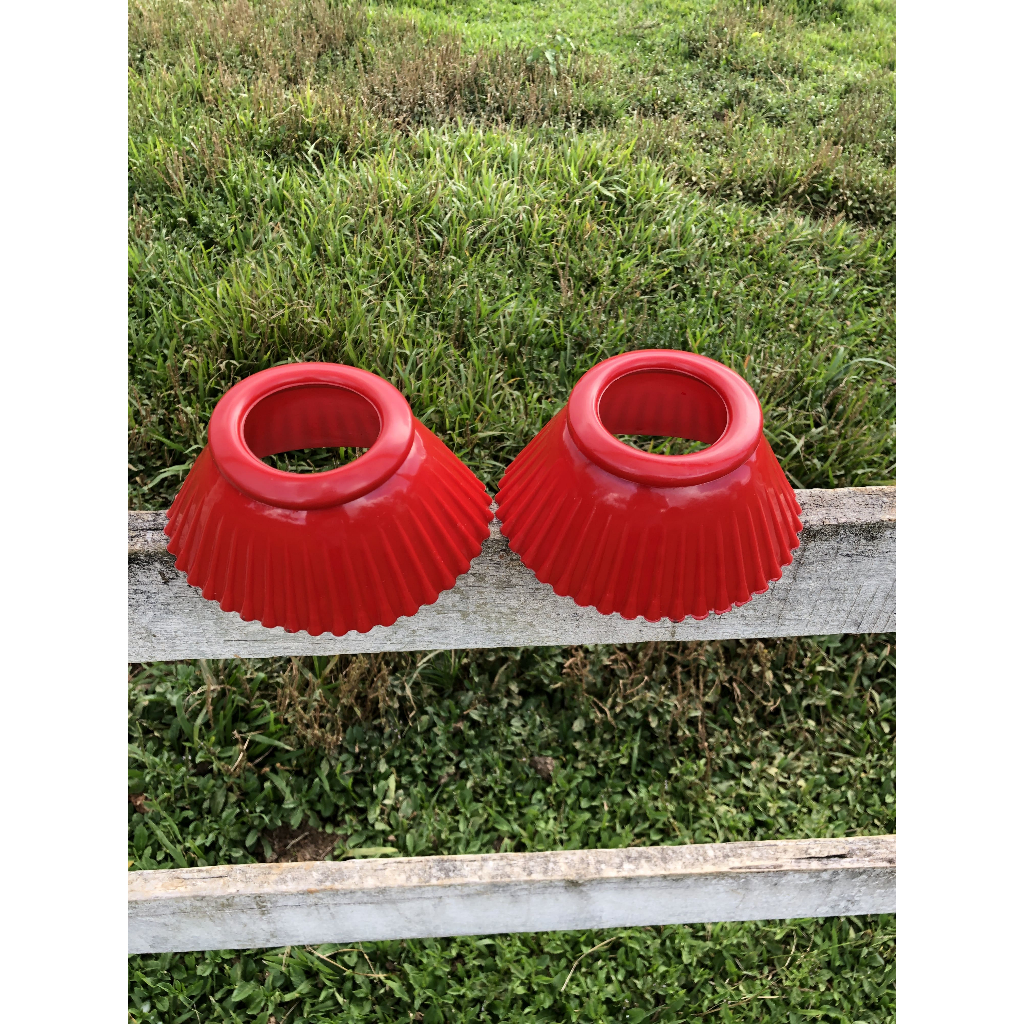 Par Cloche Para Casco De Cavalo Em Borracha Macia Flexível