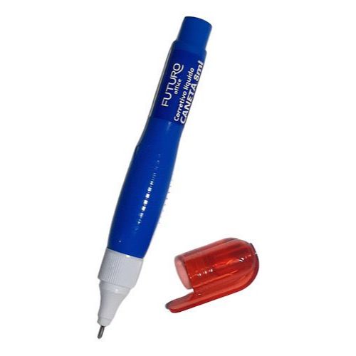 Kit Com 3 Caneta Corretiva Futuro 8ml Ponta Metálica