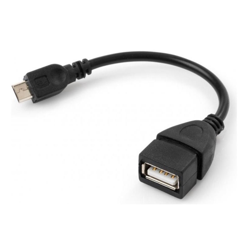 kit 2 Cabo Leitor Pen Drive Mouse Teclado Otg Celular Usb V8