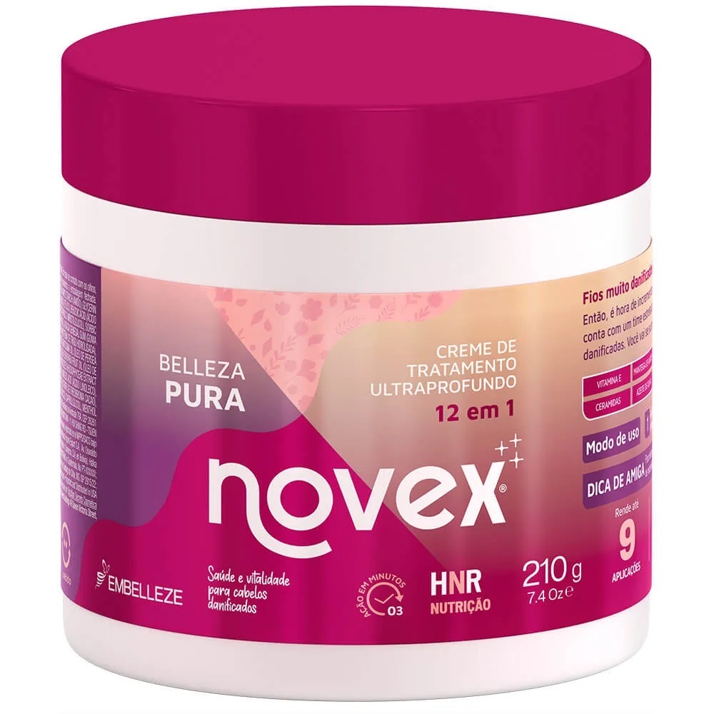 Creme de Tratamento Novex Mini Belleza Pura 210G em Oferta na Shopee