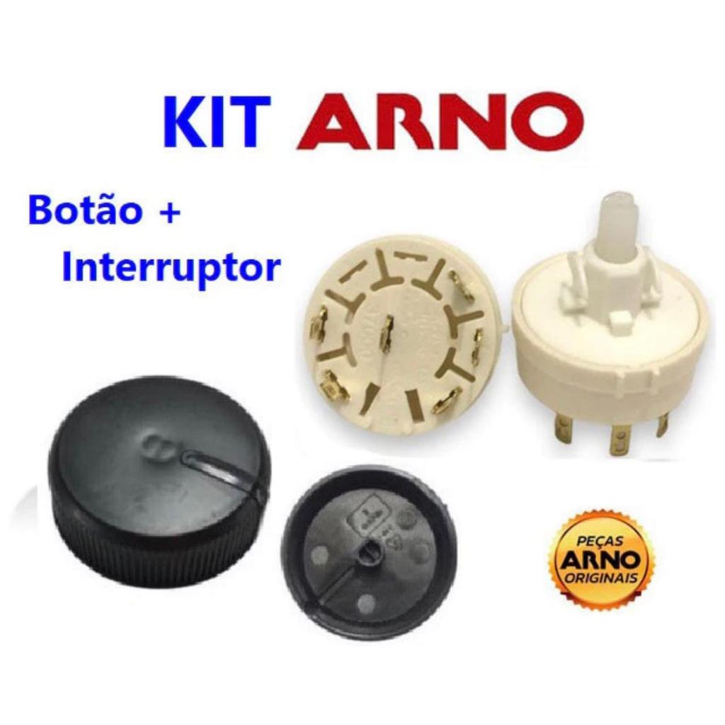 Kit Botão E Interruptor Ventilador Arno 3 Velocidades Original em Oferta na Shopee