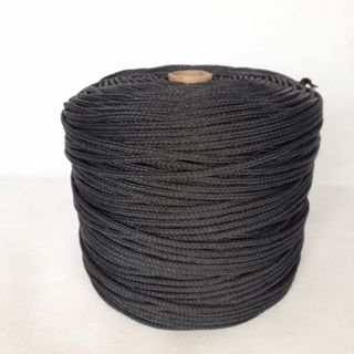 Corda 3,0mm Preta 20/50/75/100 metros Trançada Polietileno(plástico), para boias, redes, entralhe, amarração, varal em Oferta na Shopee