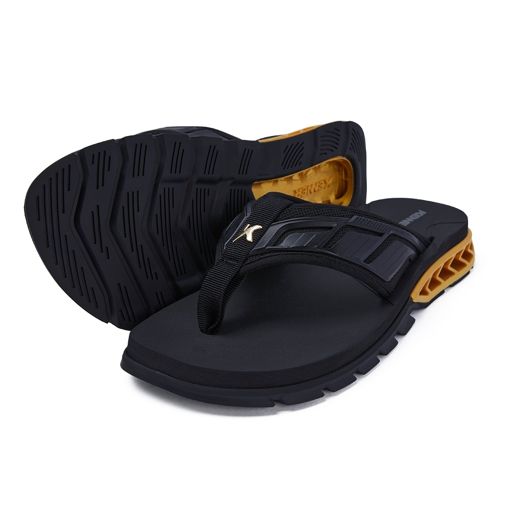 Sandália Chinelo Kenner Rakka Full Force L7 Masculino Preto Dourado Original DYN02