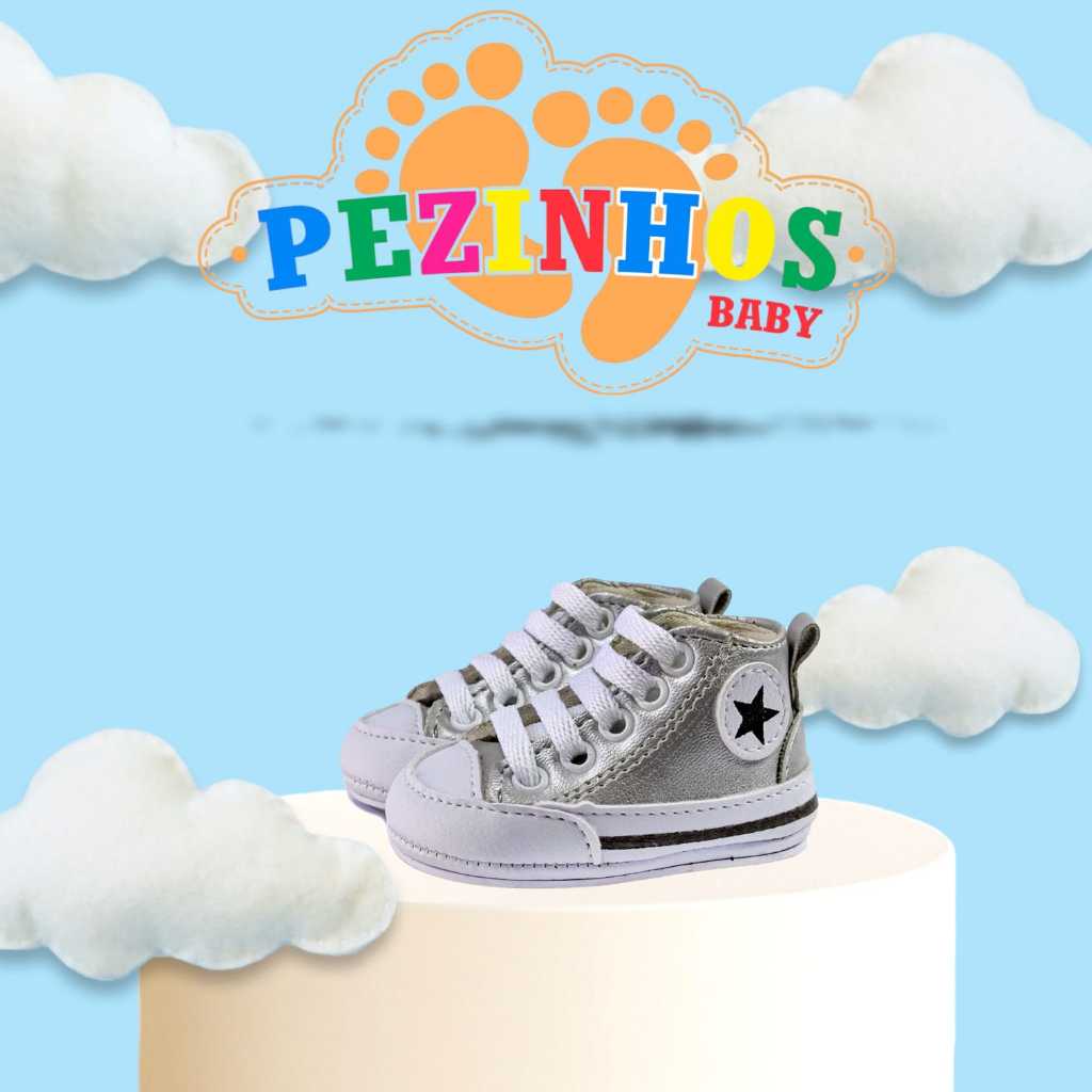 Tenis Cano Alto Bebê infantil criança feminino masculino gestante moda primeiros passos recem nascido RN mamãe