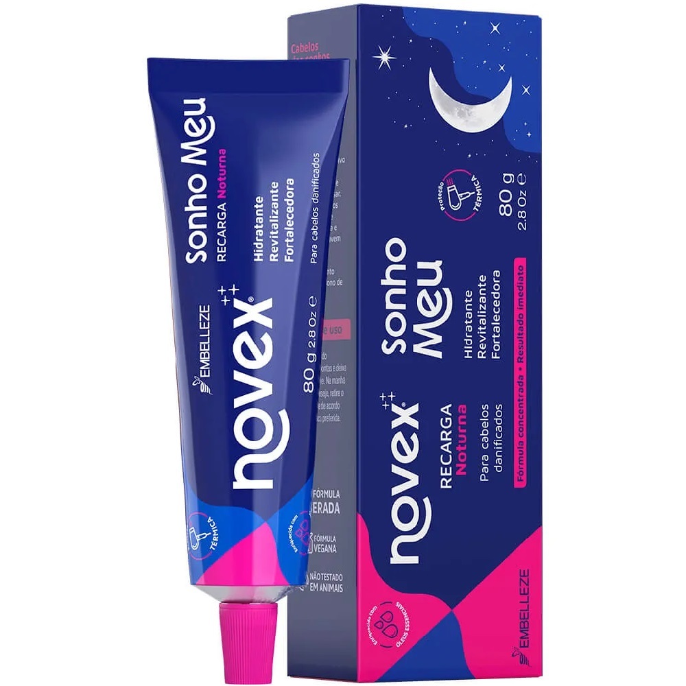 Recarga Noturna Sonho Meu Óleos Essenciais Novex 80g - Beauty