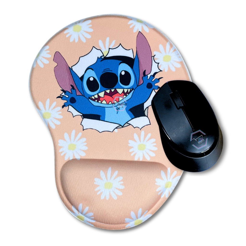 Mouse Pad Ergonômico Com Apoio Comfort Stitch Alta Resolução Engraçado em Oferta na Shopee
