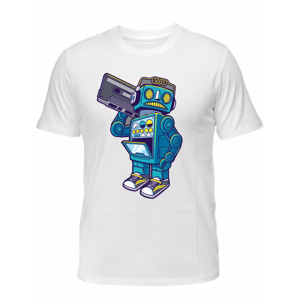 ESTAMPAS VARIADAS ROBOTIC ENVIO IMEDIATO 100% ALGODAO ADULTO E INFANTIL
