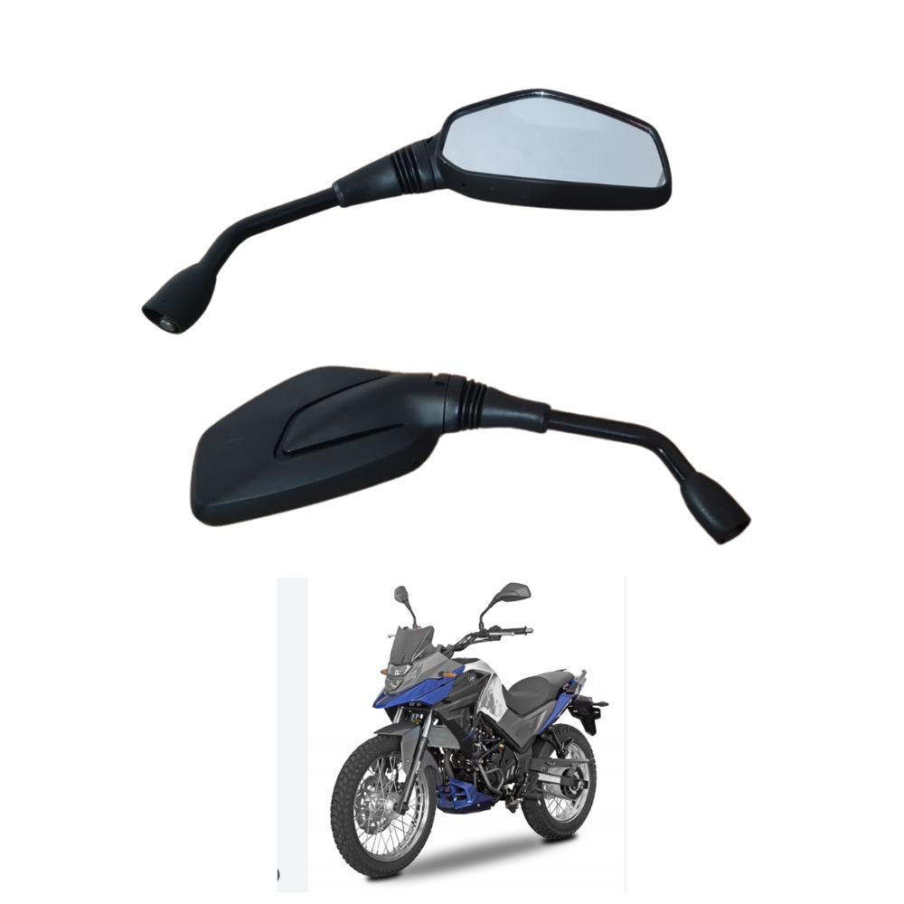 Espelho Retrovisor Convexo Moto Dafra Nh 190 Nh300- Par nh190 nh 300