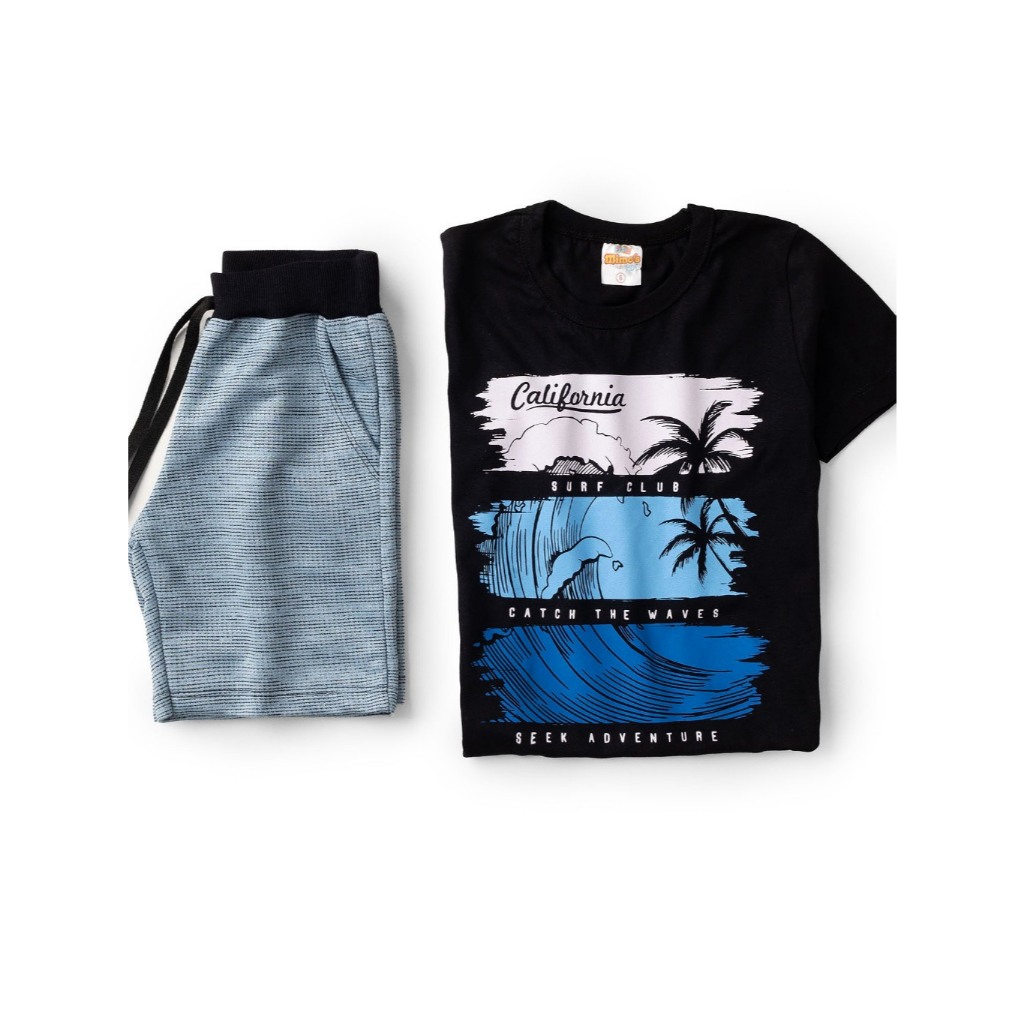 Conjunto Infantil Masculino Tam 1 ao 14 anos - Atacado.