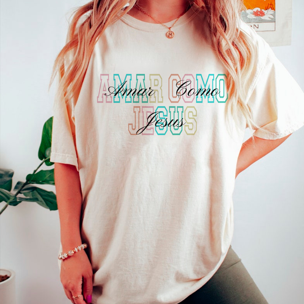 Camiseta Oversized e T-shirt Unissex Algodão Moda Gospel Estampa Cristã Feminino e Masculino