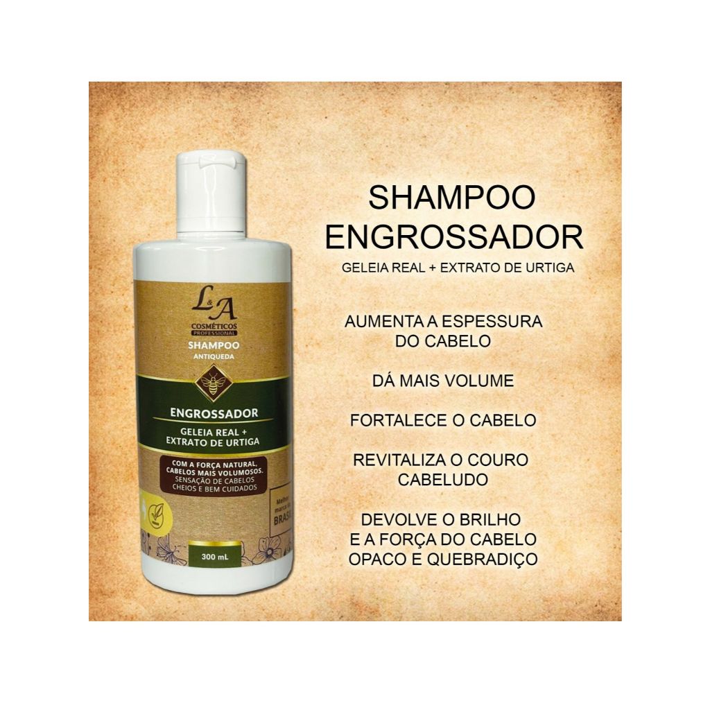 Antiqueda Engrossador  Shampoo 300ml em Oferta na Shopee