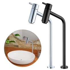 Torneira Para Cuba Pia Lavatório Luxo Slim Cromado Ou Preto Fosco Estilo Aço Inox Resistente