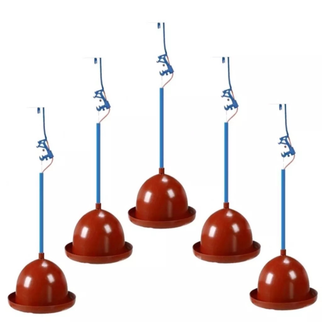 Kit  Bebedouro Automático Aves Pendular completo com válvulas barato frango faisão Galinha Pintinho