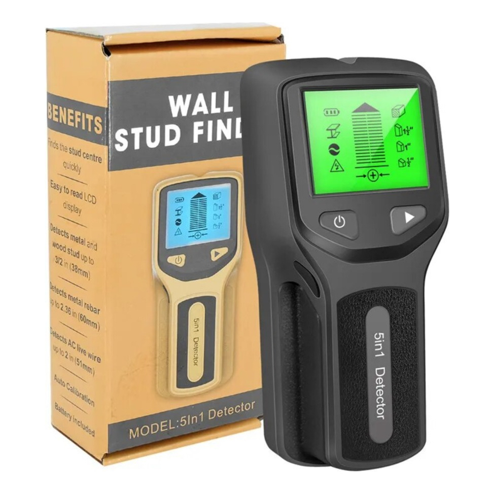 Scanner Detector Parede Tubo Pvc Cano Água Madeira Metal Fio Preto - Delmo