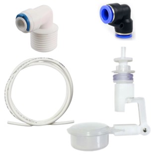 Kit Boia Nível de Água + Mangueira Atóxica ¼ + Engate Rápido ¼ + Conector 90° Rosca Macho ½ Engate ¼ em Oferta na Shopee